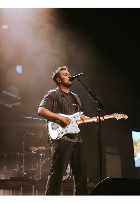 Sam Fender performing at Coachella