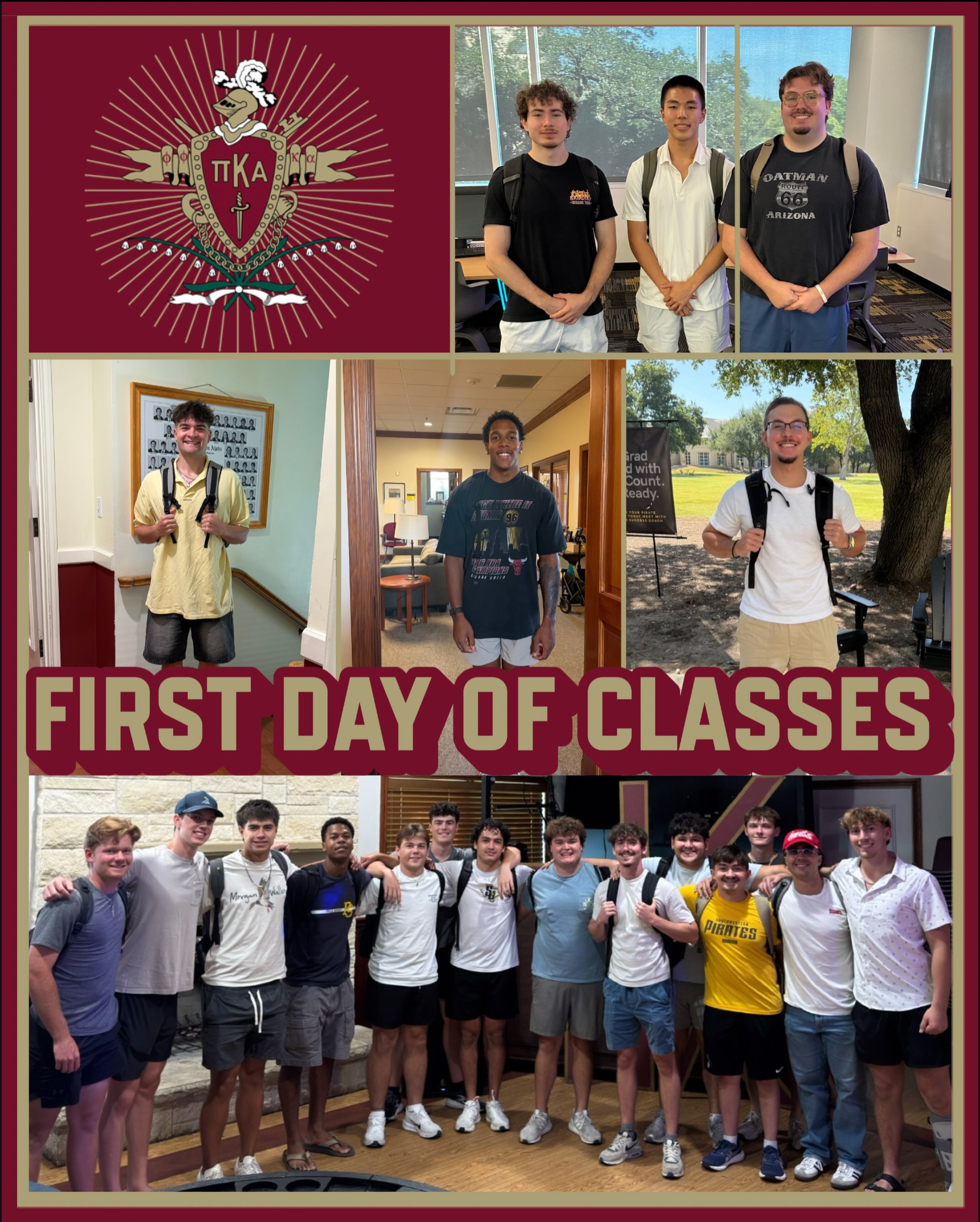 Southwestern PIKE brothers returning to campus for the first day of classes